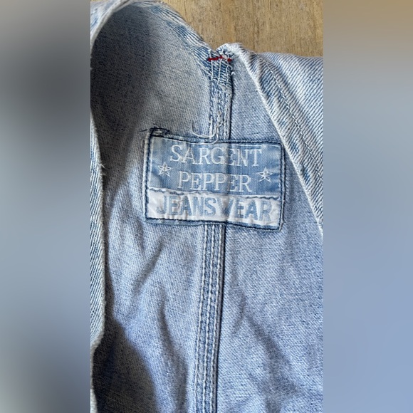 Vintage Sargent pepper Jean overall shorts - Picture 3 of 3